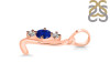 Lapis & White Topaz Alphabet L Pendant LLP-RDA-64.
