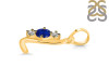 Lapis & White Topaz Alphabet L Pendant LLP-RDA-64.