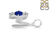 Lapis & White Topaz Alphabet M Pendant LLP-RDA-65.