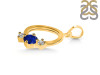 Lapis & White Topaz Alphabet O Pendant LLP-RDA-67.