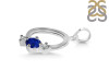Lapis & White Topaz Alphabet O Pendant LLP-RDA-67.