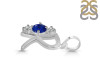 Lapis & White Topaz Alphabet R Pendant LLP-RDA-70.