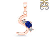 Lapis & White Topaz Alphabet S Pendant LLP-RDA-71.