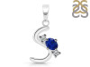 Lapis & White Topaz Alphabet S Pendant LLP-RDA-71.