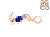 Lapis & White Topaz Alphabet S Pendant LLP-RDA-71.