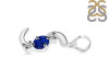 Lapis & White Topaz Alphabet S Pendant LLP-RDA-71.