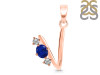 Lapis & White Topaz Alphabet V Pendant LLP-RDA-74.