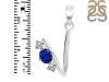 Lapis & White Topaz Alphabet V Pendant LLP-RDA-74.