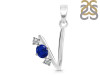 Lapis & White Topaz Alphabet V Pendant LLP-RDA-74.
