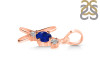 Lapis & White Topaz Alphabet X Pendant LLP-RDA-76.
