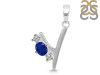 Lapis & White Topaz Alphabet Y Pendant LLP-RDA-77.