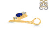 Lapis & White Topaz Alphabet Y Pendant LLP-RDA-77.