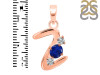 Lapis & White Topaz Alphabet Z Pendant LLP-RDA-78.