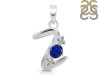 Lapis & White Topaz Alphabet Z Pendant LLP-RDA-78.