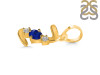 Lapis & White Topaz Alphabet Z Pendant LLP-RDA-78.