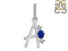 Lapis & White Topaz Alphabet A Pendant LLP-RDA-79.