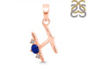 Lapis & White Topaz Alphabet H Pendant LLP-RDA-8.