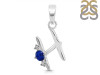Lapis & White Topaz Alphabet H Pendant LLP-RDA-8.