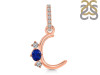 Lapis & White Topaz Alphabet C Pendant LLP-RDA-81.