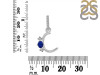 Lapis & White Topaz Alphabet C Pendant LLP-RDA-81.