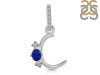 Lapis & White Topaz Alphabet C Pendant LLP-RDA-81.
