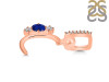 Lapis & White Topaz Alphabet C Pendant LLP-RDA-81.