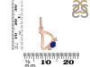 Lapis & White Topaz Alphabet D Pendant LLP-RDA-82.