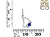 Lapis & White Topaz Alphabet D Pendant LLP-RDA-82.