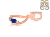Lapis & White Topaz Alphabet D Pendant LLP-RDA-82.