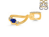 Lapis & White Topaz Alphabet D Pendant LLP-RDA-82.