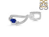 Lapis & White Topaz Alphabet D Pendant LLP-RDA-82.