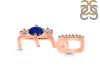 Lapis & White Topaz Alphabet E Pendant LLP-RDA-83.