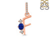Lapis & White Topaz Alphabet F Pendant LLP-RDA-84.