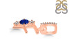 Lapis & White Topaz Alphabet F Pendant LLP-RDA-84.