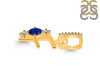 Lapis & White Topaz Alphabet F Pendant LLP-RDA-84.
