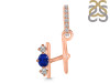 Lapis & White Topaz Alphabet H Pendant LLP-RDA-86.