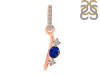 Lapis & White Topaz Alphabet I Pendant LLP-RDA-87.