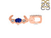 Lapis & White Topaz Alphabet J Pendant LLP-RDA-88.