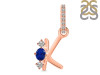 Lapis & White Topaz Alphabet K Pendant LLP-RDA-89.