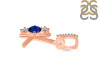 Lapis & White Topaz Alphabet K Pendant LLP-RDA-89.
