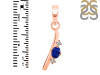 Lapis & White Topaz Alphabet I Pendant LLP-RDA-9.