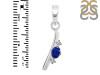 Lapis & White Topaz Alphabet I Pendant LLP-RDA-9.