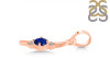 Lapis & White Topaz Alphabet I Pendant LLP-RDA-9.