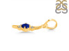 Lapis & White Topaz Alphabet I Pendant LLP-RDA-9.