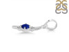 Lapis & White Topaz Alphabet I Pendant LLP-RDA-9.
