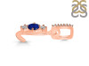 Lapis & White Topaz Alphabet L Pendant LLP-RDA-90.