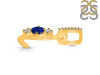 Lapis & White Topaz Alphabet L Pendant LLP-RDA-90.
