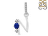 Lapis & White Topaz Alphabet N Pendant LLP-RDA-92.