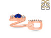 Lapis & White Topaz Alphabet N Pendant LLP-RDA-92.