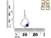 Lapis & White Topaz Alphabet O Pendant LLP-RDA-93.